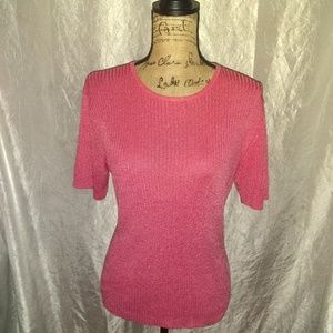 Short sleeve sweater blouse
